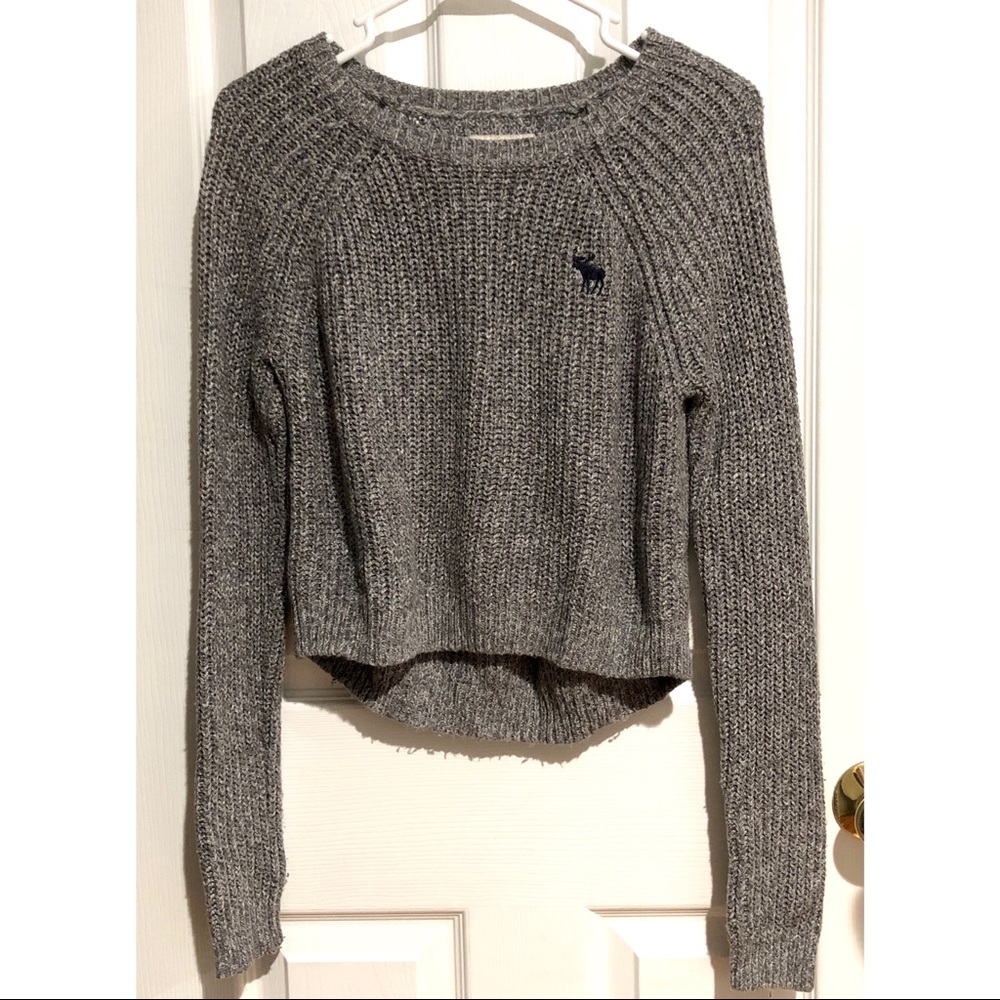 Long Sleeve Knit Crop Top